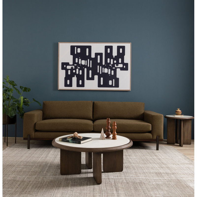 Amaud Area Rug in Brown/Cream, Rectangle 12' x 15', Brown/Cream