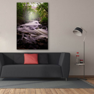 'Spring Flow At Duck Brook' by Rick Berk Canvas Wall Art