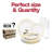 Clear with Gold Edge Rim Plastic Wedding Value Set - 120 Settings