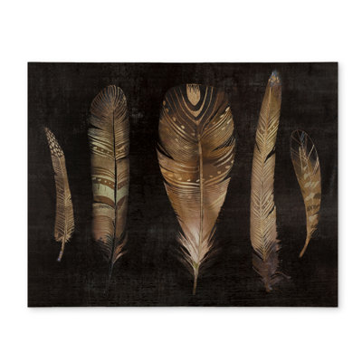 Brown Feather Bohemian Bedroom Placemat | Polyester Decor