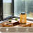 2pcs Solar Powered Woven Lantern - 9.64" Black & Amber, Pp+pe Garden Light, Auto On/off, Weatherproof
