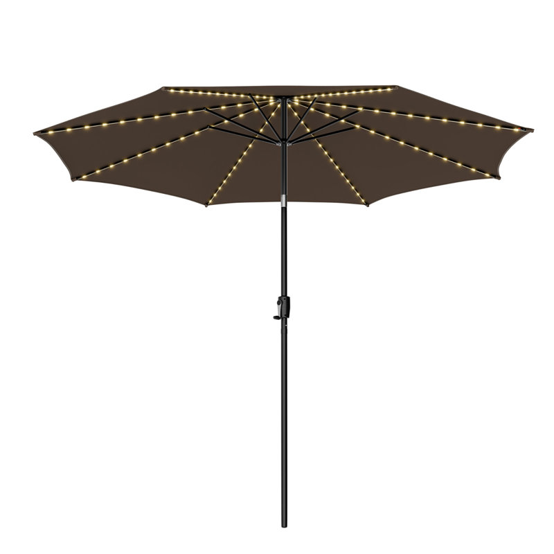 Parasol de marché lumineux 10 "Cayuga, Café