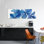 «Shiny Blue» par Yvonne Poelstra-Holzhaus, reproduction d'art graphique sur toile tendue