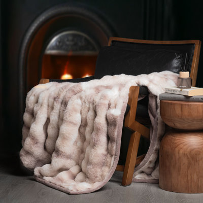 Ridgeline Faux Fur Throw Blanket