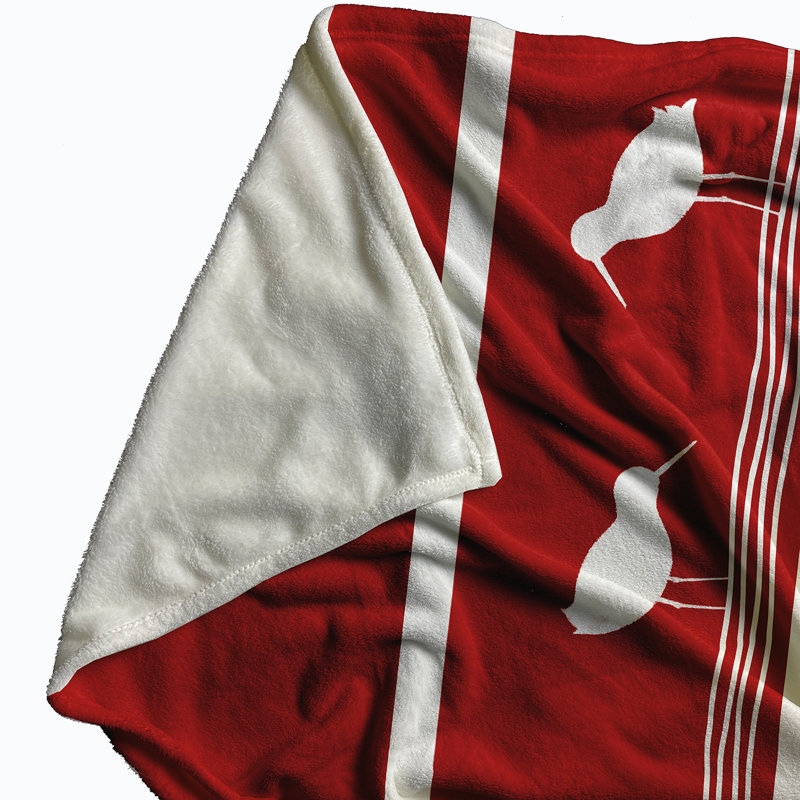 Hubbard Plain Weave / Muslin Throw Blanket, Red