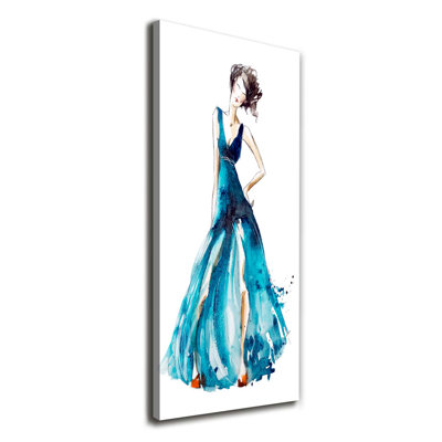 Fashion Illustration - Wrapped Canvas Print
