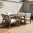 Outdoor Dining Set 5-Piece Outdoor Dining Set Patio Table And Chairs Set with Umbrella Hole-215623290