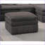 Repose-pieds à trois couches en suède de style contemporain | Brun clair brun clair | Noyer brun