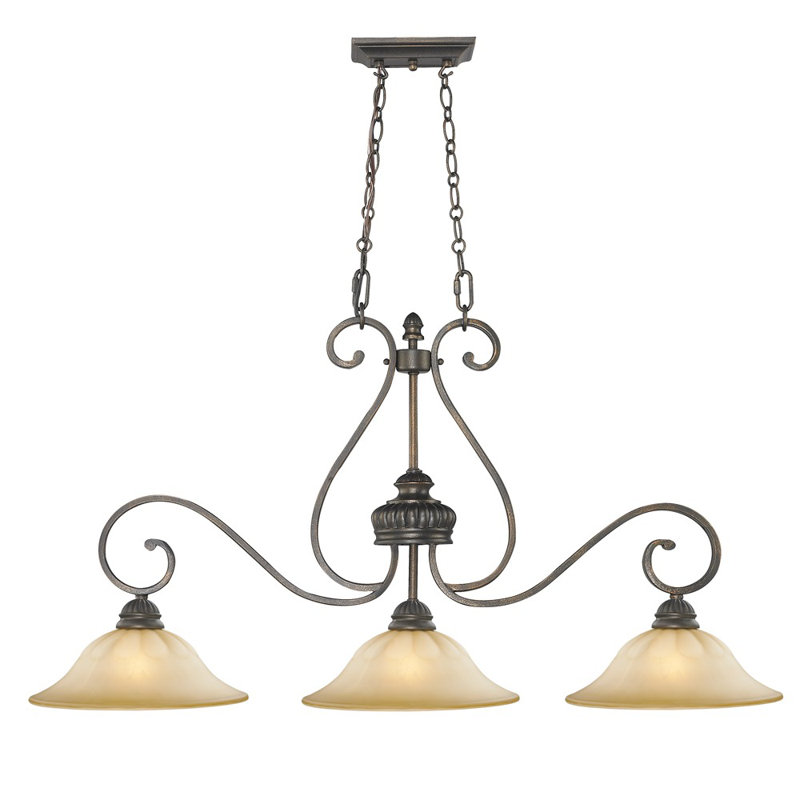Bunton 3 - Light Leather Crackle Pendant