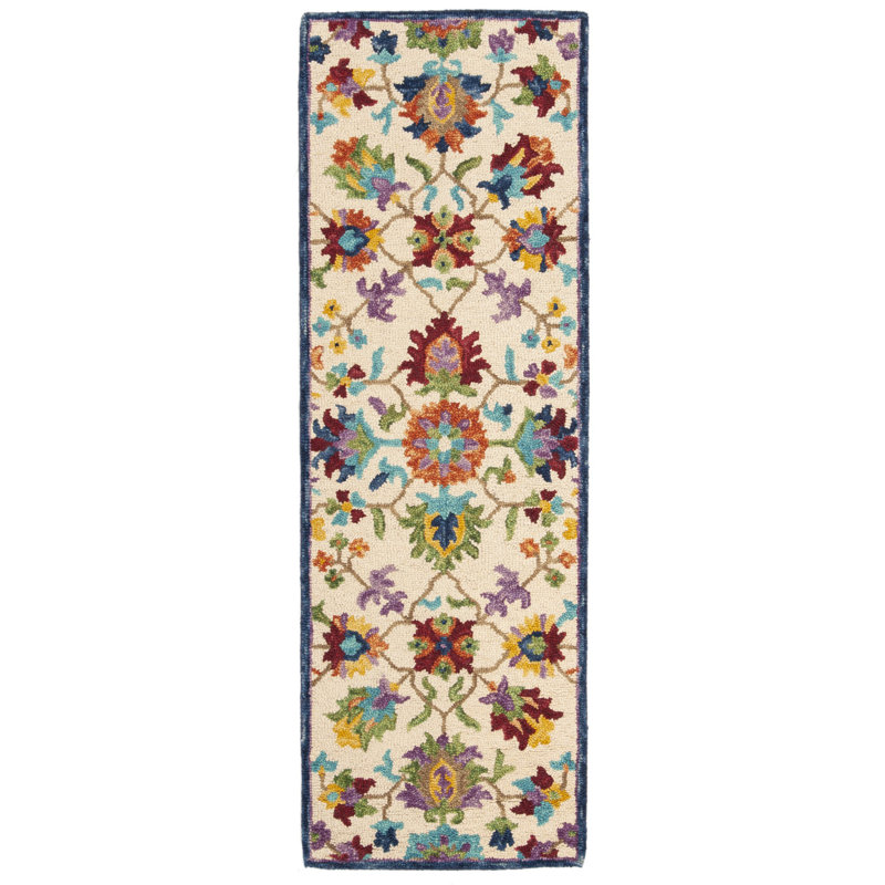 Physter Hand Tufted Wool Oriental Rug, Runner 2'3" x 8'