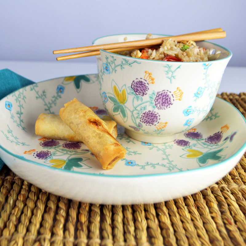 Bol et bol de 4 pièces Ella Ramen en turquoise (service pour 2)