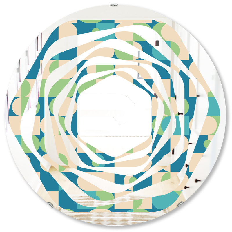 Miroir mural Whirl Abstract, H 31,5 po x l po