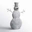 The Holiday Aisle® Modern Decorative Metal Snowman In Gray