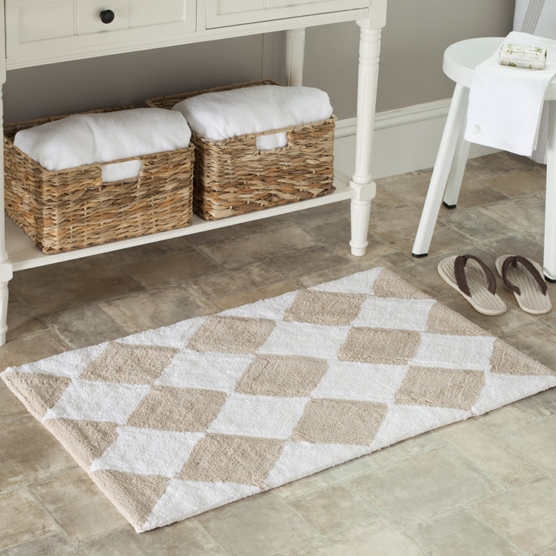 Arquilla Bath Hand Tufted Cotton Rug, 21" H x 34" W