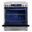 Cosmo 30 po. Vista Collection 5 pi. Cu. Cuisinière électrique en vitrocéramique, 5 éléments de brûleur, four à convection, acier inoxydable