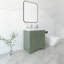 Ensemble de meuble-lavabo autoportant 30 po Aurilla en vert forêt avec plateau en quartz de Carrare blanc Aurilla-1377592122-1605858375