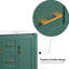 Meuble-lavabo de salle de bain 36 po, lavabo simple avec 2 portes et 2 armoires, améliore la fonctionnalité du meuble-lavabo de 36 po, fermeture en douceur sous le comptoir, rehausse l'apparence