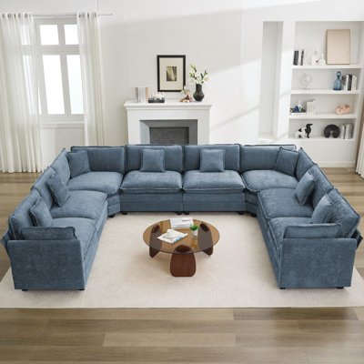Canapé modulaire en chenille