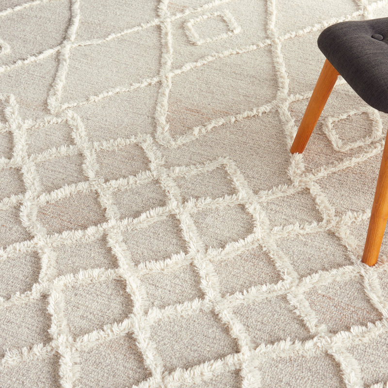 Abraham Wool Geometric Indoor Rug, Rectangle 8' x 10'