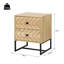 Mullica 48cm W Steel Bedside Table