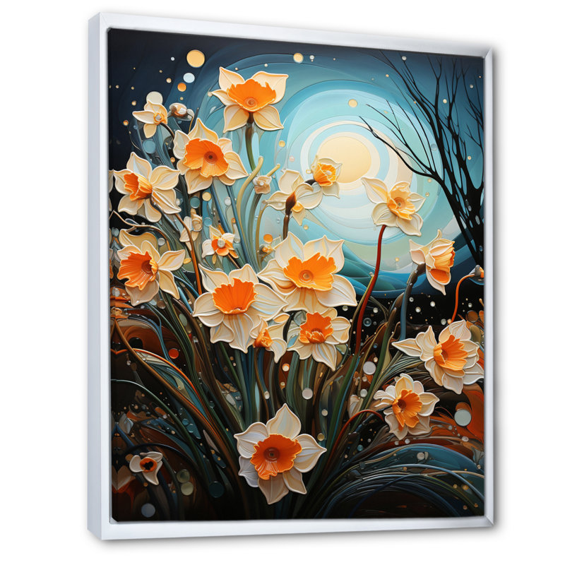 Zarla Field Dance II - impression, H 20 po x l 12 po x P 1 po, Cadre flottant blanc
