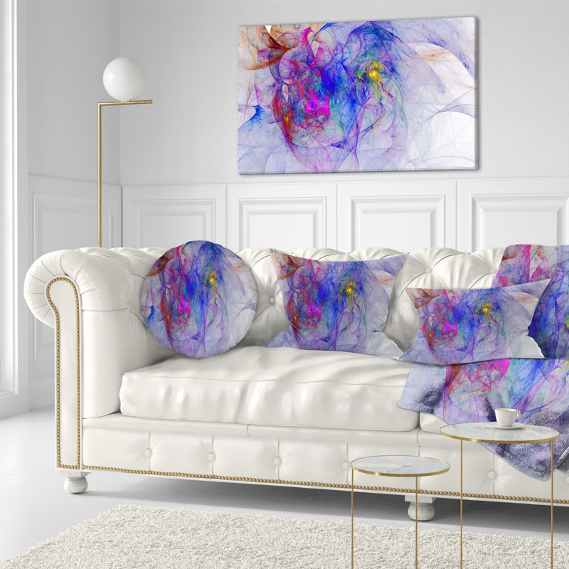 Coussin lombaire à texture abstraite mystique et psychédélique