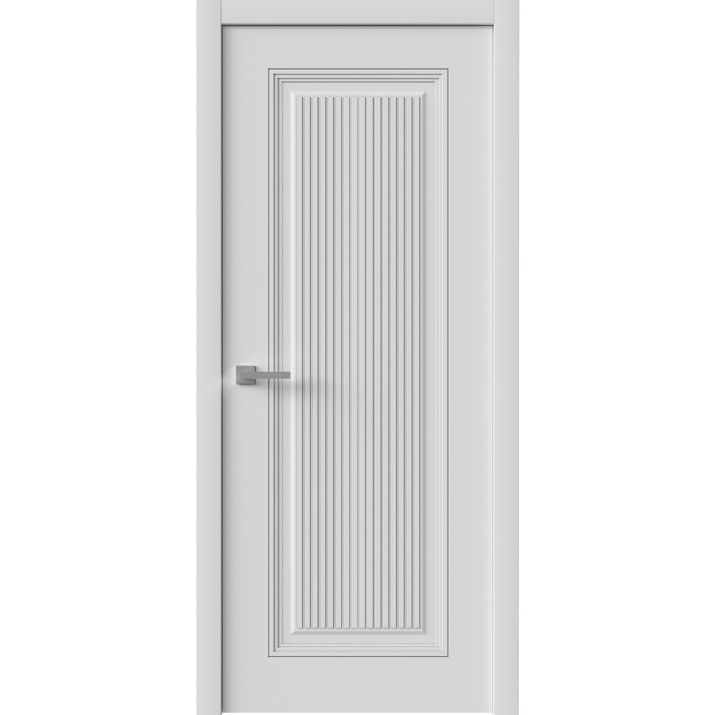 Porte intérieure | Émail blanc impérial 1888 | Poignée simple à panneau régulier | Portes de salle de bain et de chambre à coucher