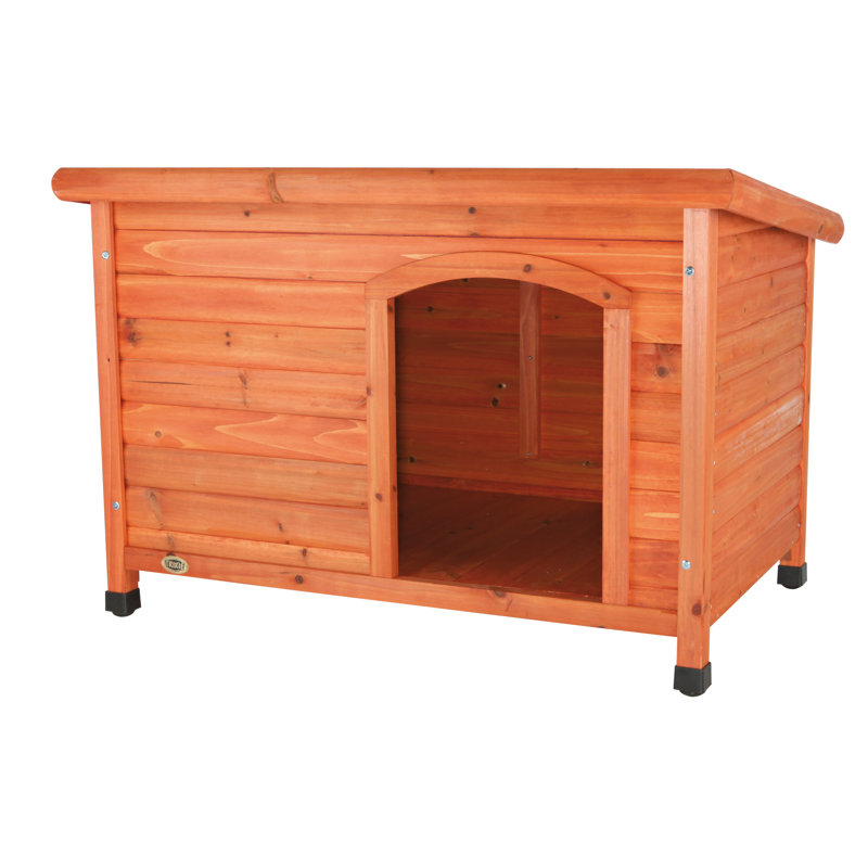 Large Weatherproof Pine Wood Elevated Dog House
