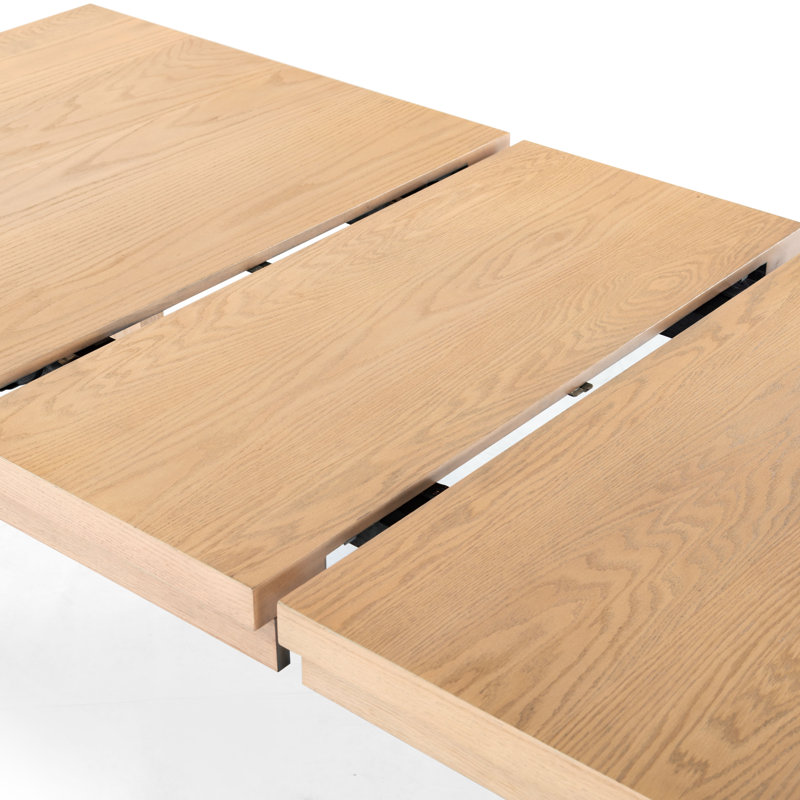 Desmond Extendable Wood Dining Table, Natural