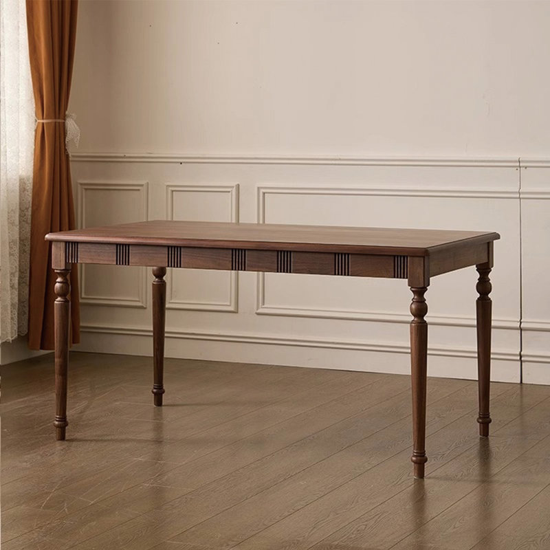 Vintage classic solid wood dining table