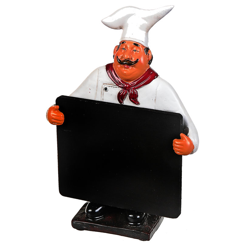 Tableau noir sur pied chef
