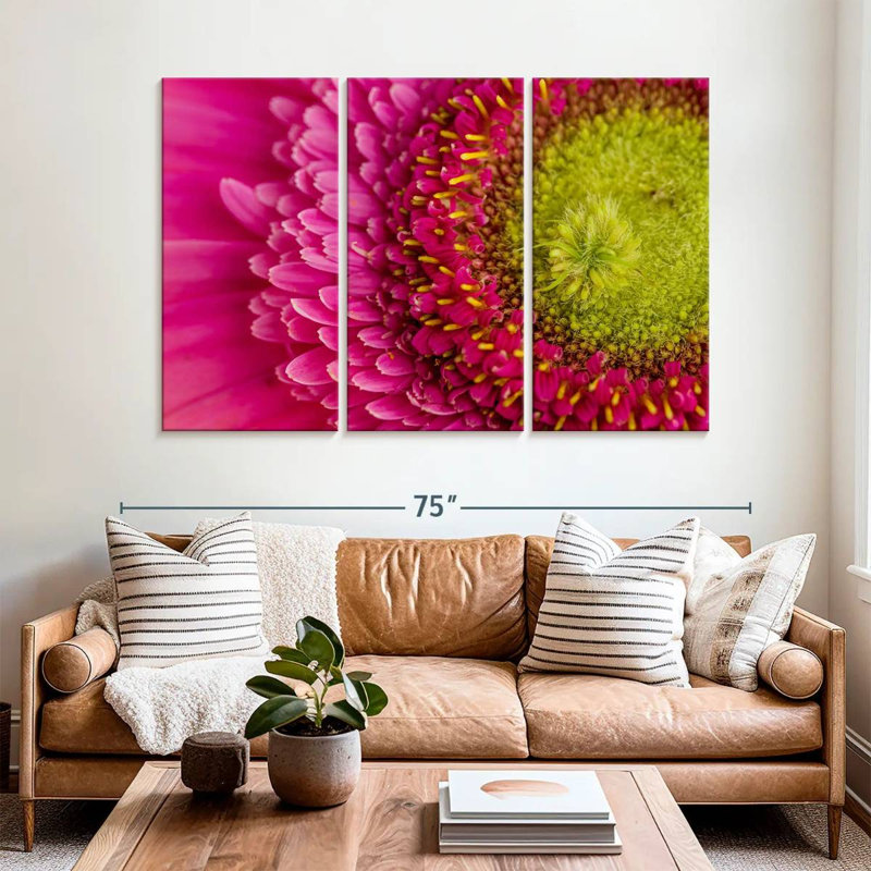 Magnified Gerbera Daisy, 42" H x 65" W