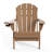 Set Of 6 Folding Adirondack Chairs, Firepit Chairs, Cup Holder, All-Weather HDPE-1499868921
