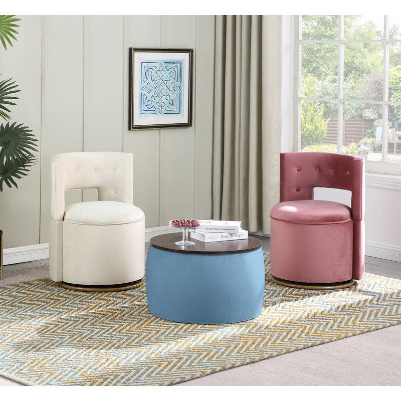 Table basse Marquetia, Bleu