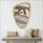 Irregular Solid Wood Mirror in Oak Color (20x30)