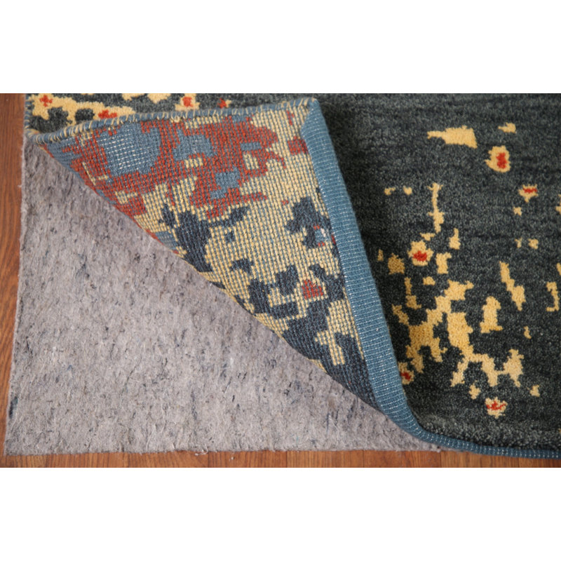 Blue Abstract Oriental Area Rug 8x10
