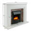 Flamborough Fireplace Castleton Fires & Fireplaces 120cm W White Wood Electric Fireplace with 6824.28 BTU-85884014