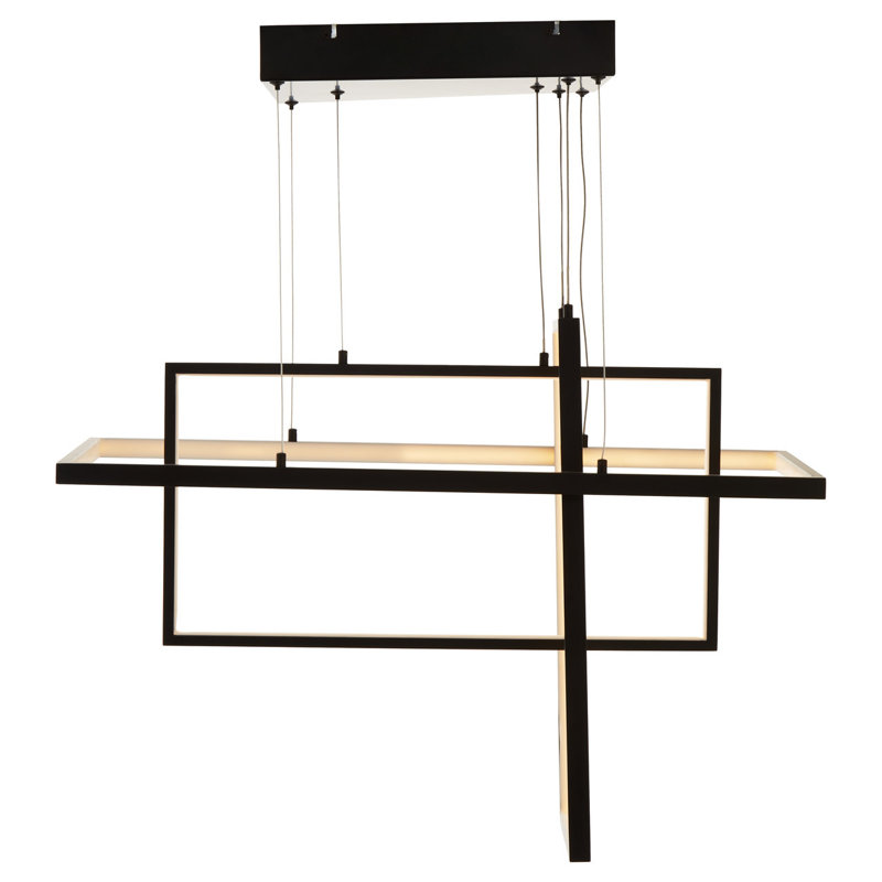 Ariahna 1 - Light Black LED Geometric Pendant