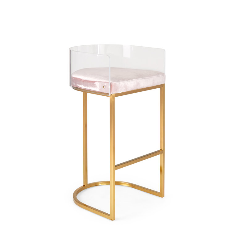 Tabouret Macey Venice, Rose, Tabouret de bar (siège d’une hauteur de 30 po)