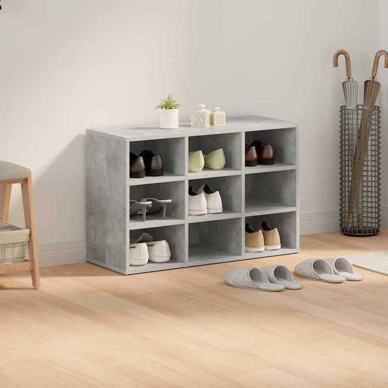 Shoe Cabinet, Concrete Grey