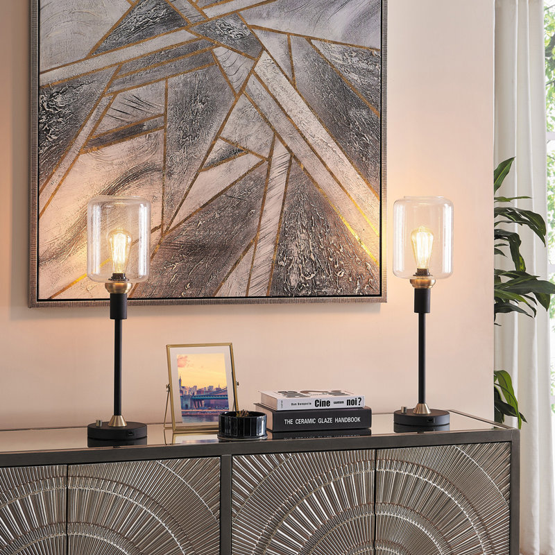 Lievin Metal USB Torchiere Lamp