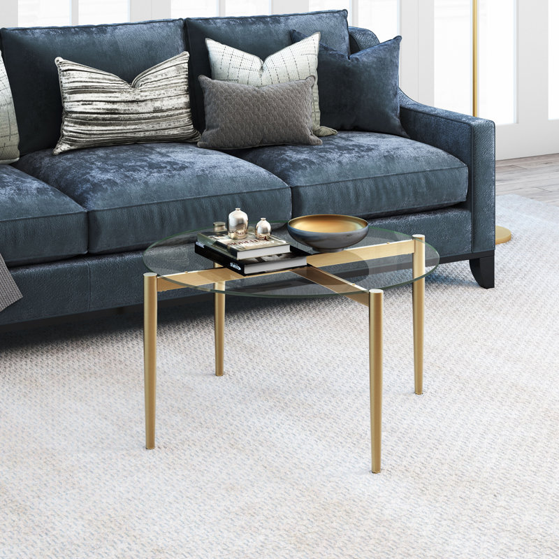 Four Leg Coffee Table, Gold