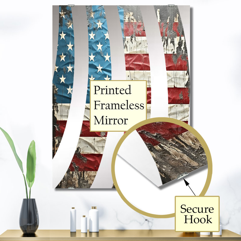 Décoration murale Schull - Miroir drapeau MIR134873, 40 po x 30 po