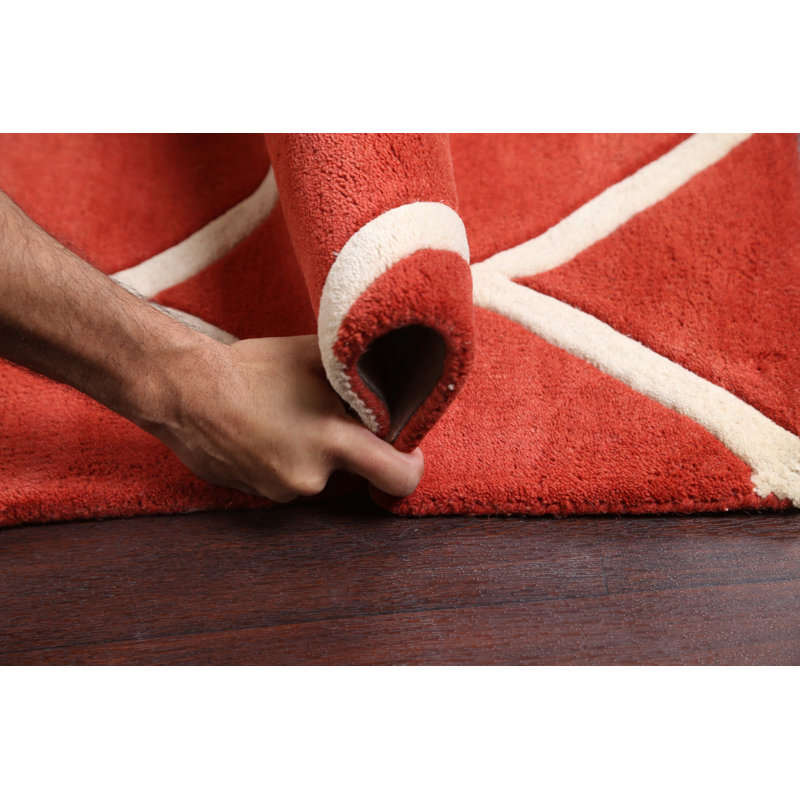 Wool Geometric Indoor Rug