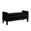 Banc rembourré capitonné avec rangement à boutons et garniture cloutée, siège rembourré pour salon-129757574-129757577-129757580
