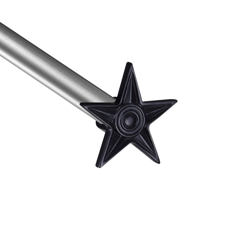 Tringle à rideaux simple Richlands Star, Bleu, H 1 po x l 84 po x P 1 po