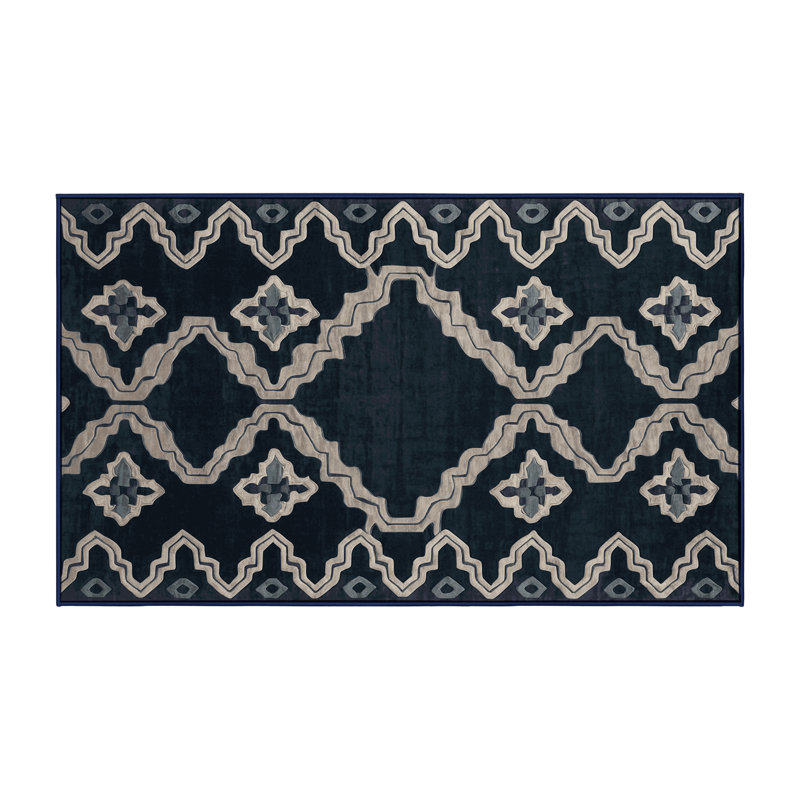 Machine Washable Gray Area Rug, Rectangle 8' x 10'