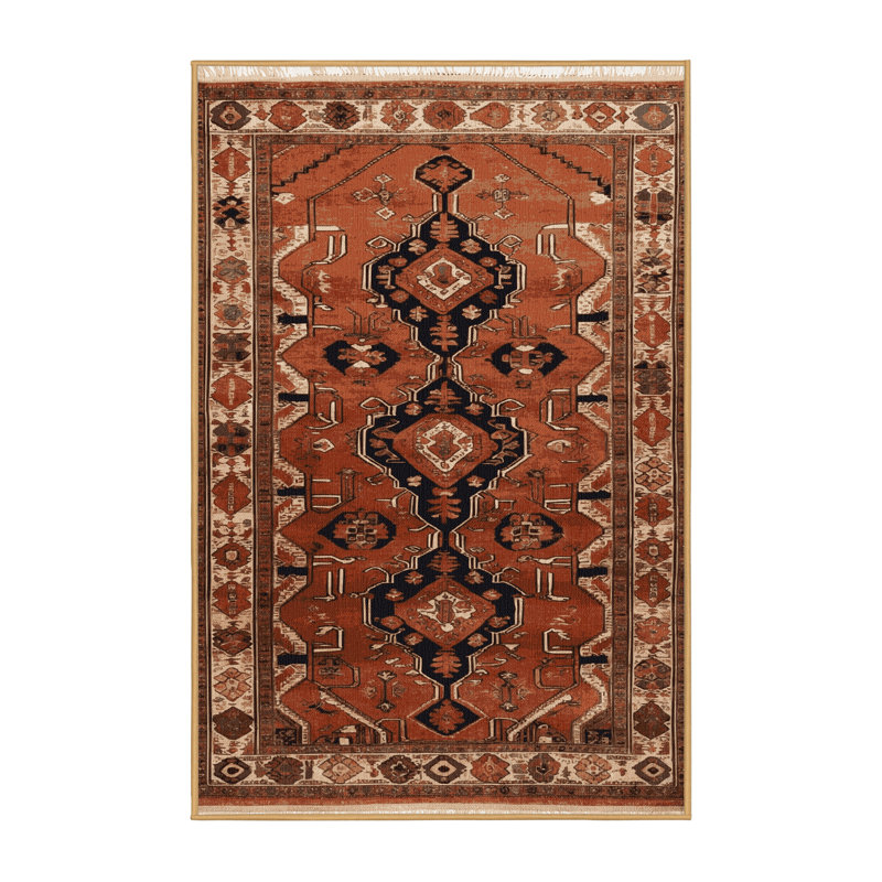 Tapis brun lavable à la machine, Tapis de couloir 2 pi x 4 pi