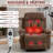 Recliner Chair with Vibration Massage and Heat, 360° Swivel Rocking Chair for Adults, Ergonomic Lounge Chair with Rocking Function and Side Pocket, Cup Holders, Brown-271861386
