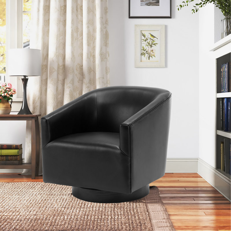 Chaise pivotante noire, Noir